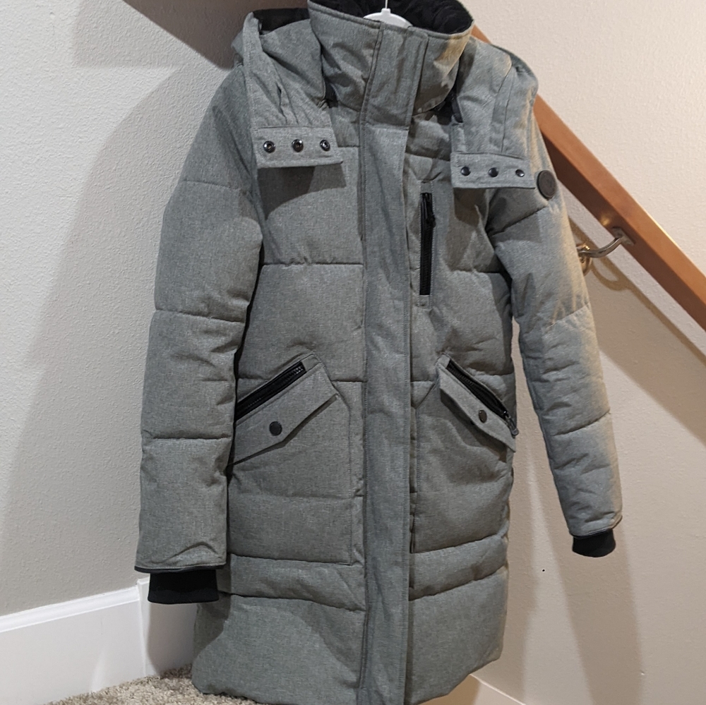 Noize Meg long length parka - S, gray